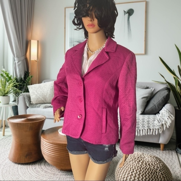 Chico's Blush Lightweight Quilter Jacket Sz 1 - Picture 3 of 9